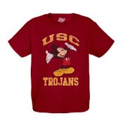 USC Trojans Youth Disney Cardinal Right Here Mickey Cotton T-Shirt